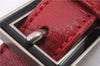 Authentic FENDI Mamma Baguette Shoulder Hand Bag Purse Suede Leather Red 6075C