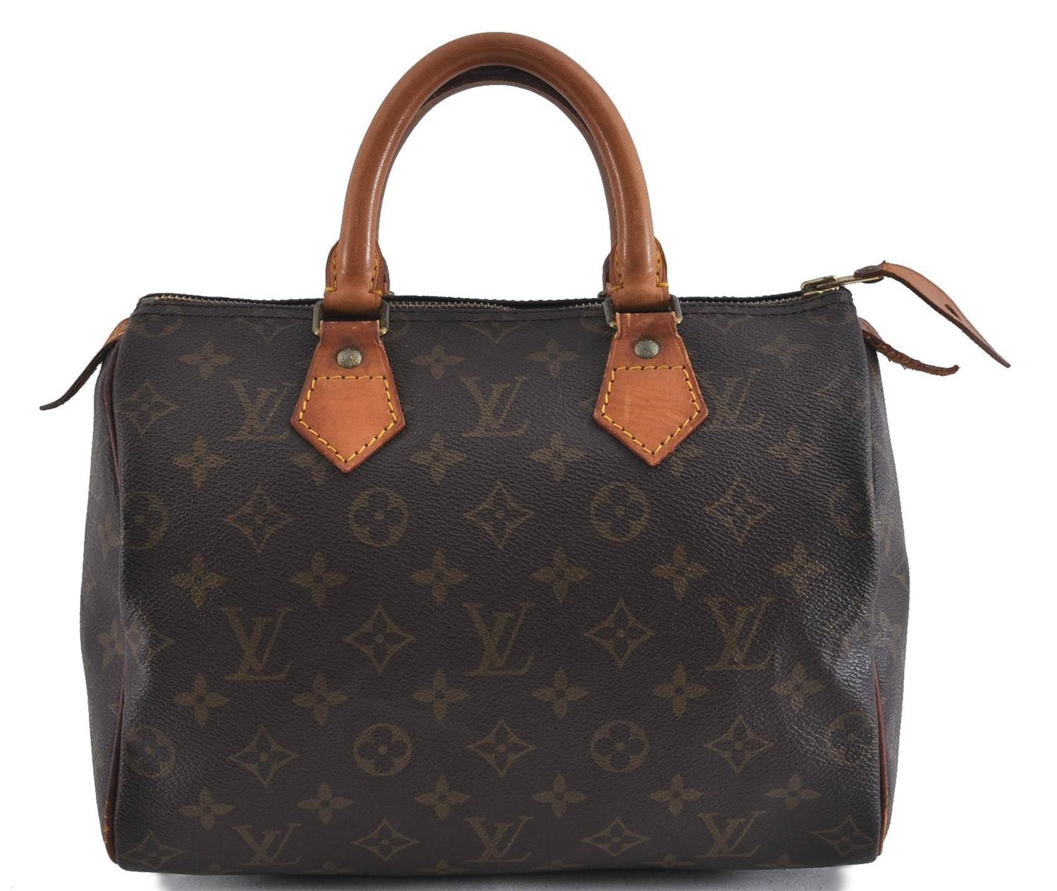 Authentic LOUIS VUITTON Monogram Speedy 25 Hand Bag Purse M41528 LV 6076C