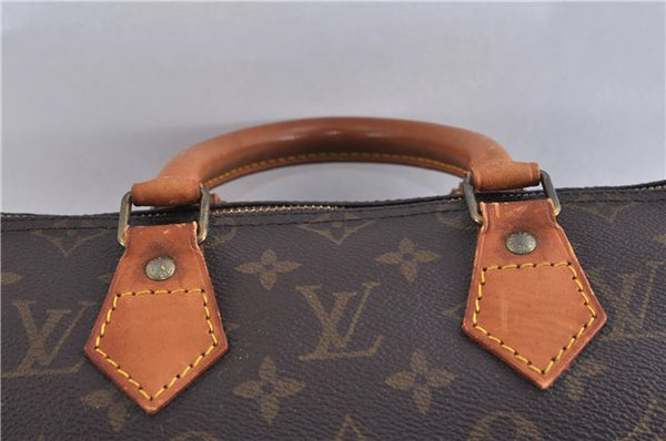 Authentic LOUIS VUITTON Monogram Speedy 25 Hand Bag Purse M41528 LV 6076C