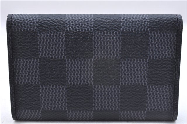 Authentic Louis Vuitton Damier Graphite Multicles 6 Key Case M62662 LV Box 6076E