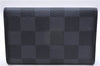 Authentic Louis Vuitton Damier Graphite Multicles 6 Key Case M62662 LV Box 6076E