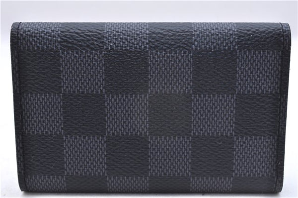 Authentic Louis Vuitton Damier Graphite Multicles 6 Key Case M62662 LV Box 6076E