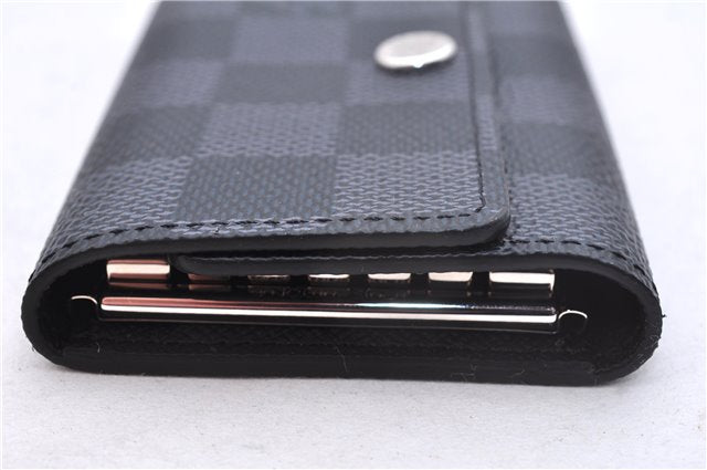 Authentic Louis Vuitton Damier Graphite Multicles 6 Key Case M62662 LV Box 6076E