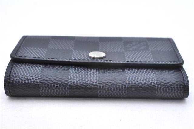 Authentic Louis Vuitton Damier Graphite Multicles 6 Key Case M62662 LV Box 6076E