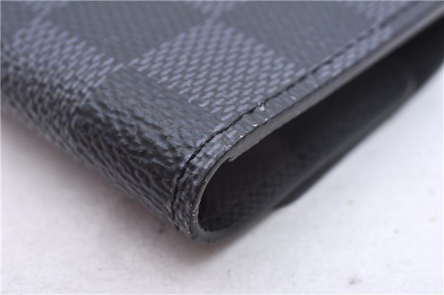 Authentic Louis Vuitton Damier Graphite Multicles 6 Key Case M62662 LV Box 6076E