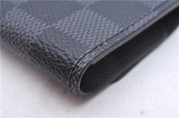 Authentic Louis Vuitton Damier Graphite Multicles 6 Key Case M62662 LV Box 6076E