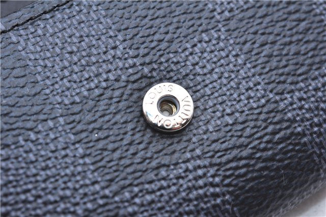 Authentic Louis Vuitton Damier Graphite Multicles 6 Key Case M62662 LV Box 6076E