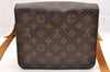 Authentic Louis Vuitton Monogram Cartouchiere MM M51253 Shoulder Cross Bag 6077I