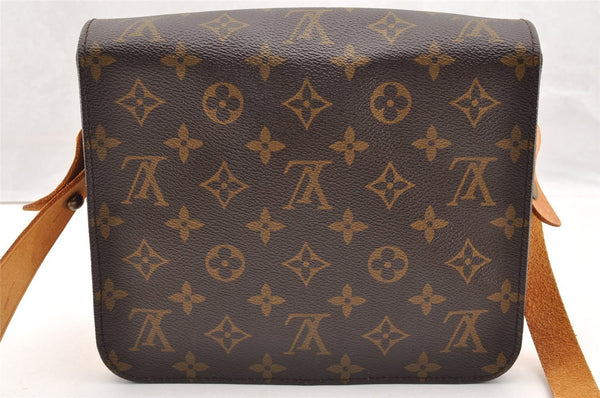 Authentic Louis Vuitton Monogram Cartouchiere MM M51253 Shoulder Cross Bag 6077I