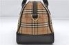 Authentic BURBERRY Nova Check Canvas Leather 2way Shoulder Hand Bag Beige 6078D