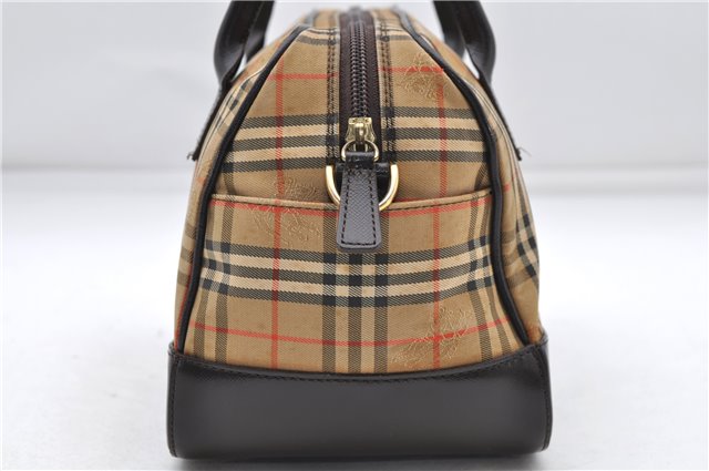 Authentic BURBERRY Nova Check Canvas Leather 2way Shoulder Hand Bag Beige 6078D