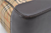 Authentic BURBERRY Nova Check Canvas Leather 2way Shoulder Hand Bag Beige 6078D