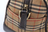 Authentic BURBERRY Nova Check Canvas Leather 2way Shoulder Hand Bag Beige 6078D