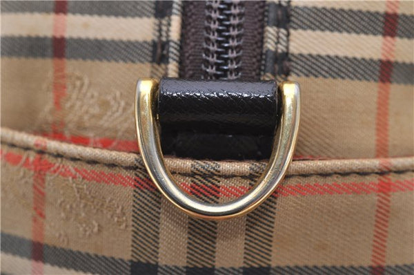 Authentic BURBERRY Nova Check Canvas Leather 2way Shoulder Hand Bag Beige 6078D