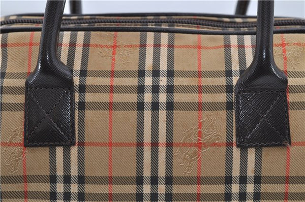 Authentic BURBERRY Nova Check Canvas Leather 2way Shoulder Hand Bag Beige 6078D