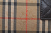 Authentic BURBERRY Nova Check Canvas Leather 2way Shoulder Hand Bag Beige 6078D