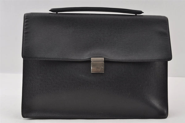 Authentic Louis Vuitton Taiga Angara Business Briefcase Black M30772 LV 6078I