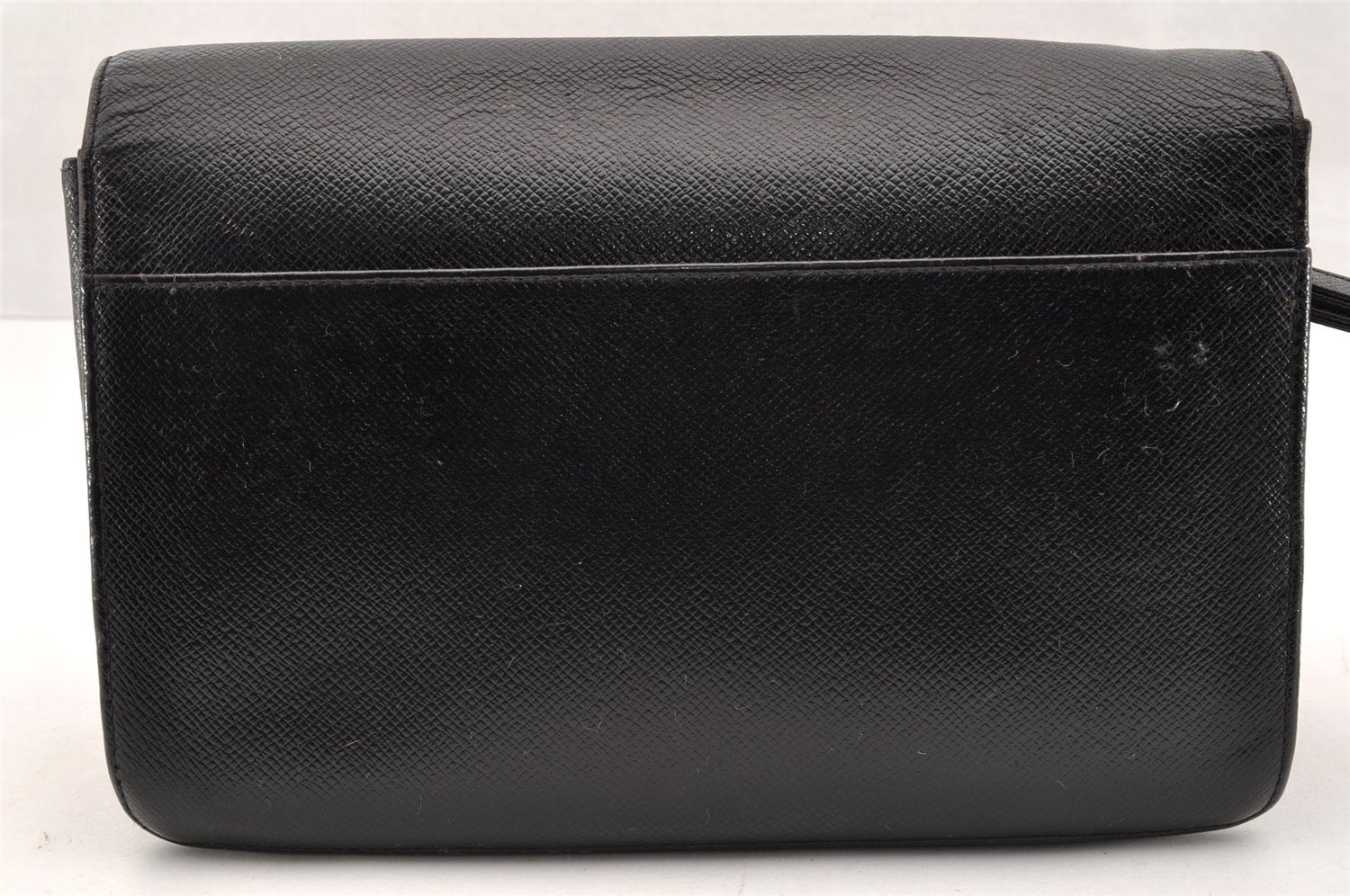 Authentic Louis Vuitton Taiga Selenga Clutch Hand Bag Black M30782 LV 6080I