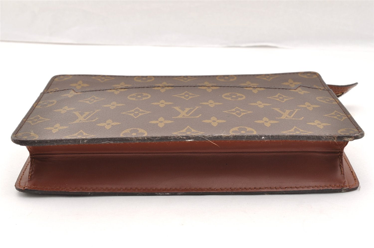 Authentic Louis Vuitton Monogram Pochette Homme Clutch Hand Bag M51795 LV 6082I