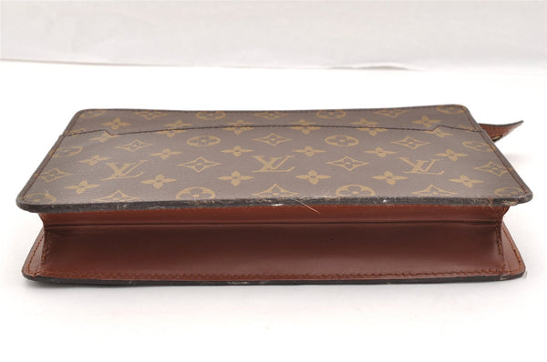 Authentic Louis Vuitton Monogram Pochette Homme Clutch Hand Bag M51795 LV 6082I