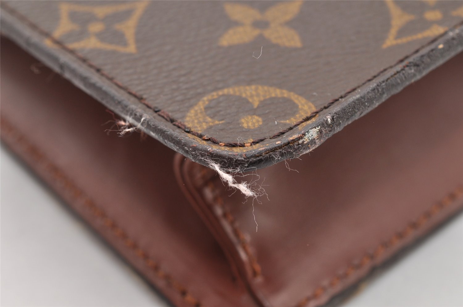 Authentic Louis Vuitton Monogram Pochette Homme Clutch Hand Bag M51795 LV 6082I