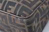 Auth FENDI Zucca 2Way Shoulder Cross Body Hand Bag Nylon Leather Brown 6083A