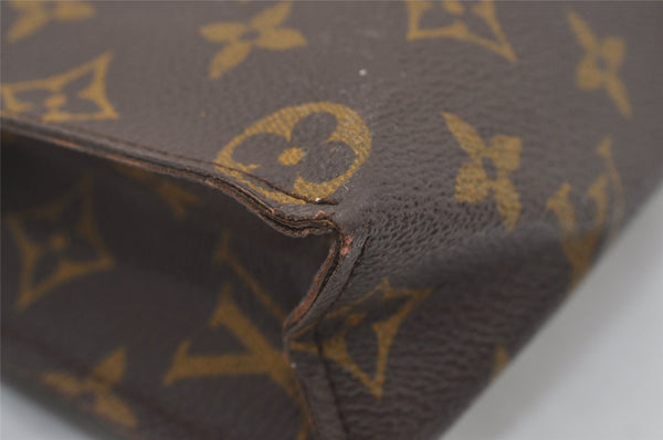 Auth Louis Vuitton Monogram Poche Toilette 26 Cosmetics Pouch Old Model LV 6083I