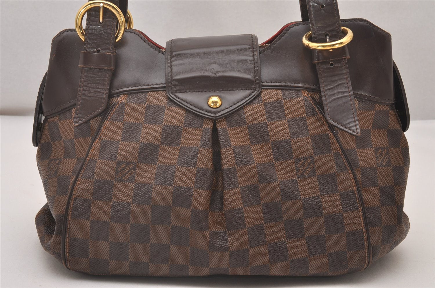 Authentic Louis Vuitton Damier Sistina PM Shoulder Hand Bag N41542 LV 6084I