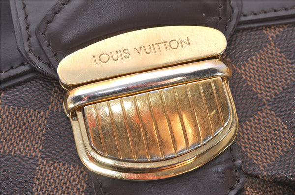 Authentic Louis Vuitton Damier Sistina PM Shoulder Hand Bag N41542 LV 6084I