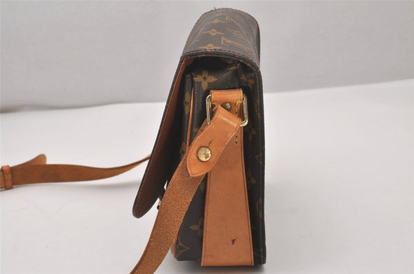 Authentic Louis Vuitton Monogram Cartouchiere MM M51253 Shoulder Cross Bag 6085I