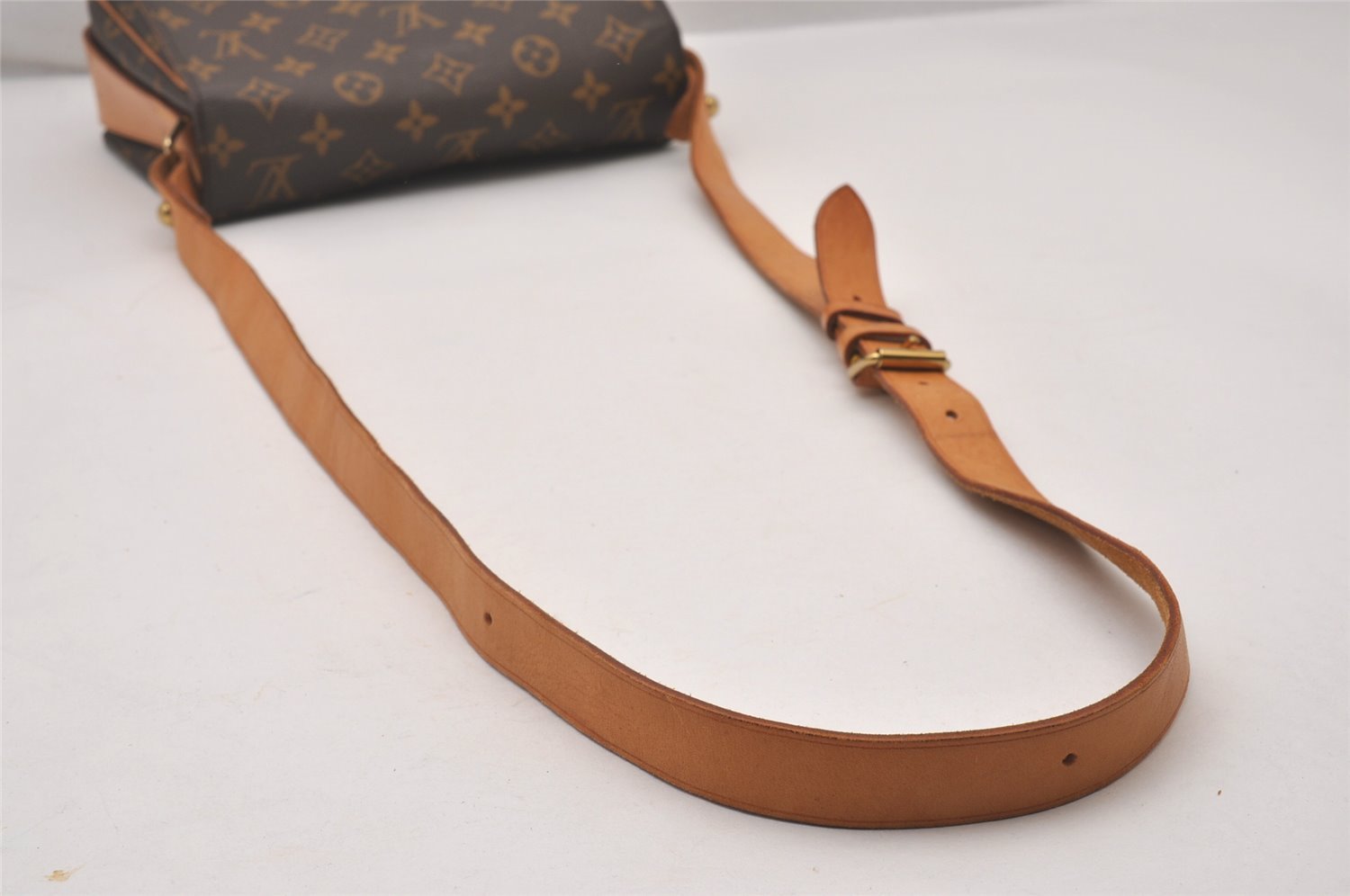 Authentic Louis Vuitton Monogram Cartouchiere MM M51253 Shoulder Cross Bag 6085I
