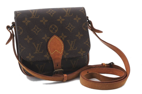 Auth LOUIS VUITTON Monogram Cartouchiere PM Shoulder Cross Bag M51254 LV 6086C