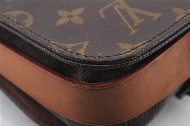 Auth LOUIS VUITTON Monogram Cartouchiere PM Shoulder Cross Bag M51254 LV 6086C