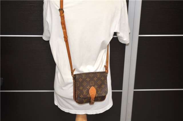 Auth LOUIS VUITTON Monogram Cartouchiere PM Shoulder Cross Bag M51254 LV 6086C