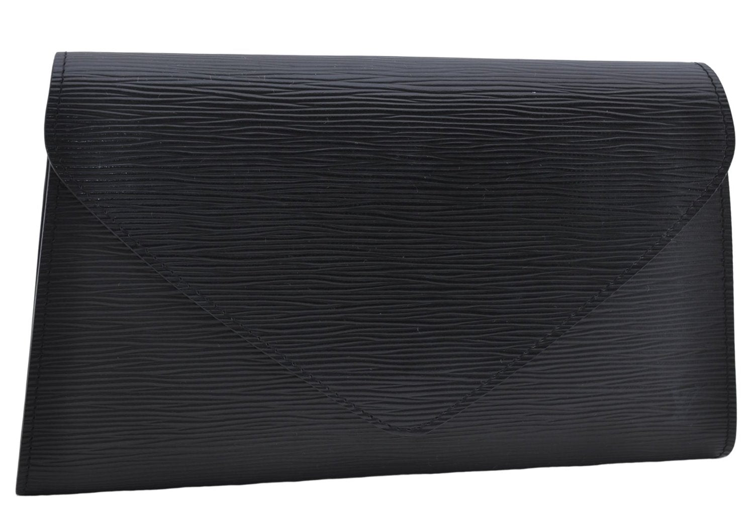 Authentic Louis Vuitton Epi Arts Deco Clutch Bag Black M52632 LV 6088D