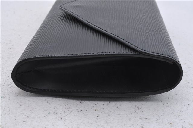 Authentic Louis Vuitton Epi Arts Deco Clutch Bag Black M52632 LV 6088D