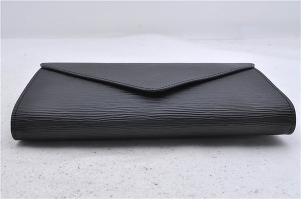 Authentic Louis Vuitton Epi Arts Deco Clutch Bag Black M52632 LV 6088D