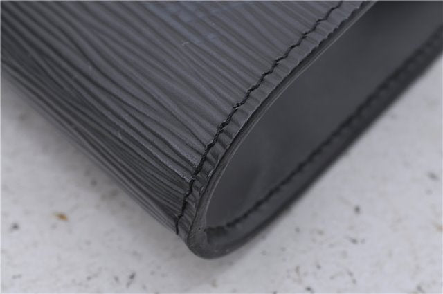 Authentic Louis Vuitton Epi Arts Deco Clutch Bag Black M52632 LV 6088D