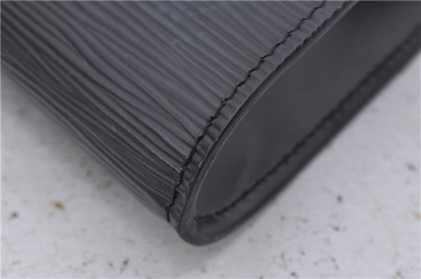Authentic Louis Vuitton Epi Arts Deco Clutch Bag Black M52632 LV 6088D