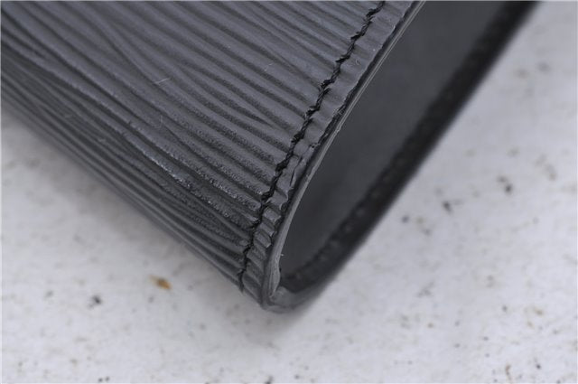 Authentic Louis Vuitton Epi Arts Deco Clutch Bag Black M52632 LV 6088D