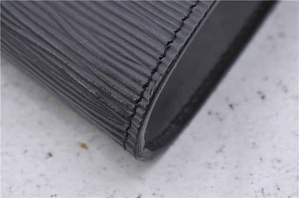 Authentic Louis Vuitton Epi Arts Deco Clutch Bag Black M52632 LV 6088D