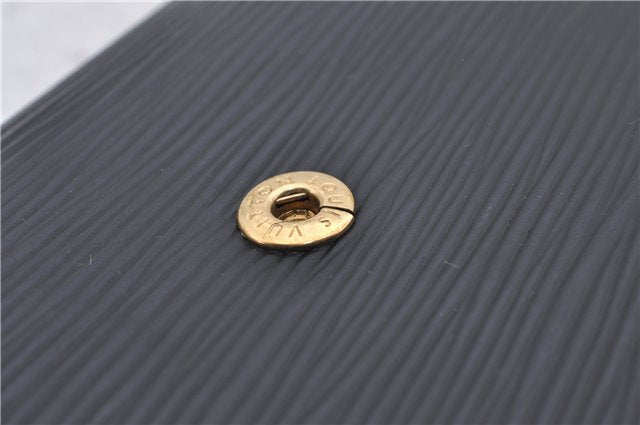 Authentic Louis Vuitton Epi Arts Deco Clutch Bag Black M52632 LV 6088D