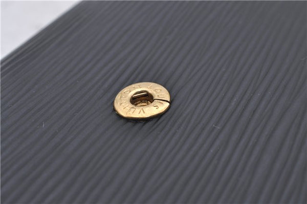 Authentic Louis Vuitton Epi Arts Deco Clutch Bag Black M52632 LV 6088D