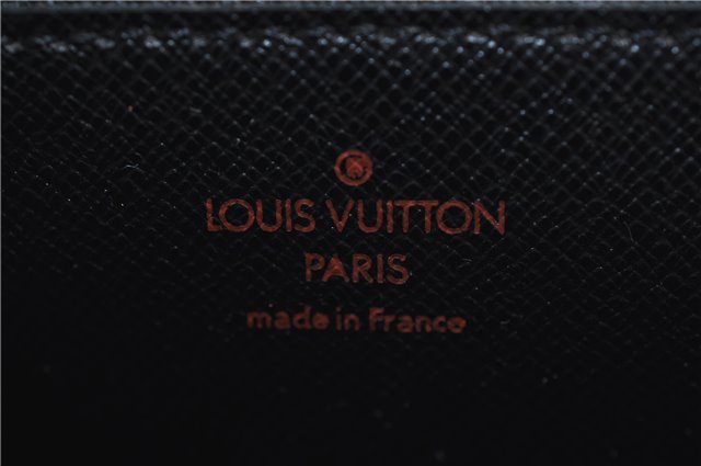Authentic Louis Vuitton Epi Arts Deco Clutch Bag Black M52632 LV 6088D