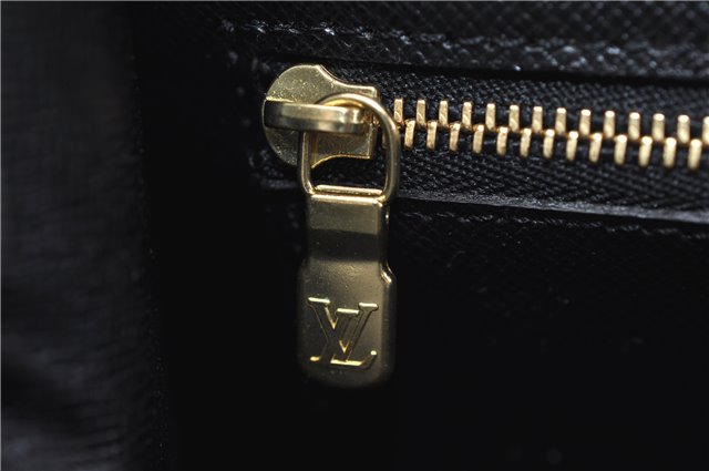 Authentic Louis Vuitton Epi Arts Deco Clutch Bag Black M52632 LV 6088D