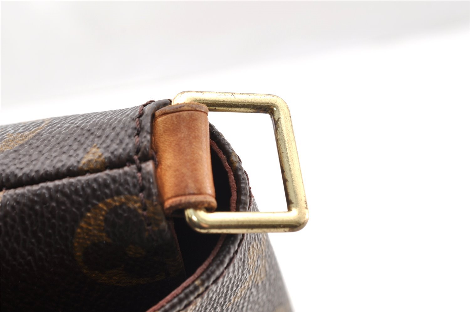 Authentic Louis Vuitton Monogram Musette Tango Shoulder Bag M51257 LV Junk 6088I