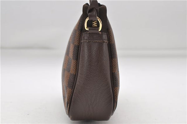 Authentic Louis Vuitton Damier Trousse Makeup Hand Bag Pouch N51982 LV 6090D