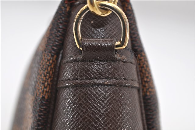 Authentic Louis Vuitton Damier Trousse Makeup Hand Bag Pouch N51982 LV 6090D