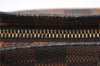 Authentic Louis Vuitton Damier Trousse Makeup Hand Bag Pouch N51982 LV 6090D