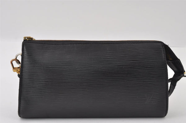 Authentic Louis Vuitton Epi Pochette Accessoires Pouch Black M52952 LV 6091I